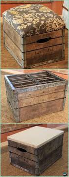 Diy Wood Crate Ottoman Instructions Diy Wood Crate Furniture Ideas Projects Holzkiste Mobel Polstertruhe Holzkisten