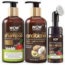 Wow Skin Science Apple Cider Vinegar Shampoo With Wow Skin Science Coconut Apple Cider Vinegar Face Wash Apple Cider Vinegar Shampoo Apple Cider Vinegar Face