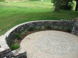 The wall has two failure modes: Curved Retaining Wall Sunken Patio Circular Patio Patio