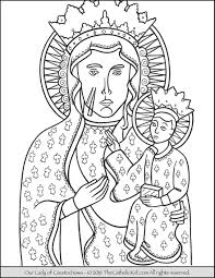 Ladybug, ladybug coloring pages and tracer pages. Saint Mary Coloring Pages Download Pack Thecatholickid Com