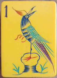 1930s One Bamboo Chinese Bakelite Mahjong Tile Rarely Seen Bird Mahjong Mahjong Set Mahjong Tiles