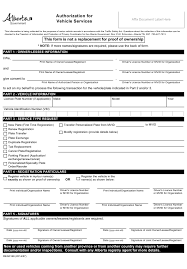 This policy applies to all employees who use a company vehicle, and applies during and outside of working hours. Form Reg0169 Download Fillable Pdf Or Fill Online Authorization For Vehicle Services Alberta Canada Templateroller