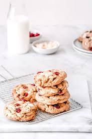 Cookies Chocolat Blanc Cranberries Recette Facile Recette Cookies Chocolat Blanc Cookies Recette Cookies Chocolat