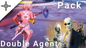 The hush skin is a fortnite cosmetic that can be used by your character in the game! New Fortnite Double Agent Pack All Skins And Variants Gameplay Hush Wildcard Shadow Ghost Youtube