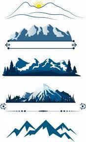 Mountains Free Vector In Adobe Illustrator Ai Ai Encapsulated Postscript Eps Eps Format For Free Downl Vector Free Mountain Illustration Illustration