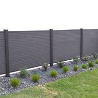 Hot Seller Eco Friendly Outdoor Backyard Wpc Fence Cloture Jardin Jardins Cloture