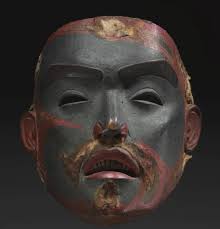 Wooden mask found at Salvation Army in Key West, Florida