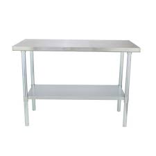 Sportsman Stainless Steel Kitchen Utility Table Sswtable The Home Depot Kitchen Utility Tables Stainless Steel Kitchen Table Steel Kitchen