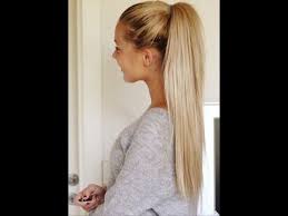How To Put Clip In Extensions Into A High Pony Tail With Images Hair Styles Long Hair Styles Blonde Ponytail