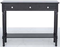 This pedestal desk features a versatile black and mocha finish. Serra Black Painted Console Table Cfs Furniture Uk