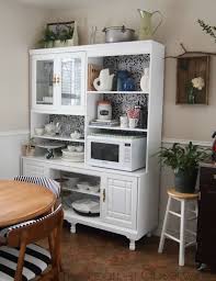 One of the more difficult tasks when it comes to interior design is the selection of color. Remodelaholic Create A Kitchen Hutch From An 80 S Wall Unit