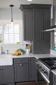 Our storm grey kitchen cabinets are frameless with ¾ thick plywood and white interiors. Storm Grey Kitchen Ideas Photos Houzz