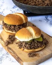Grape jelly bbq sloppy joes are a fun twist on the classic sandwich. Loose Meat Sandwich Recipe Maid Rite Copycat State Of Dinner