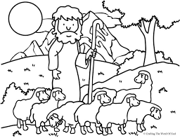 Easy and free to print moses coloring pages for children. The Good Shepherd The Lost Sheep Coloring Page Coloring Pages Are A Great Way To End A Sun Sunday School Coloring Pages Bible Coloring Pages Bible Coloring