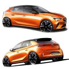 Opel Vauxhall Corsa E Renderings By Exterior Assistant Chief Designer Martin Schaufler The Electric Version Of The C Car Design Opel Corsa Car Design Sketch