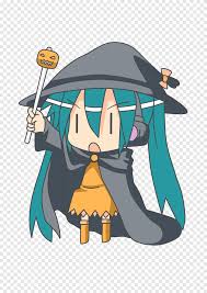 Chibi Anime Hatsune Miku Vocaloid Halloween Film Series Chibi Manga Vertebrate Png Pngegg