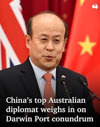 Chinese ambassador to Australia Xiao Qian told a room of international  delegates the Darwin Port had “great potential”, as he listed off his  reasons to keep it in the hands of Chinese-owned