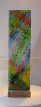 Rainbow Fused Glass Panel Glass Art Art