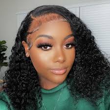 NEW Boutique Skin Melt Lace + Delicate Hairline Frontal Bob Wigs Curly