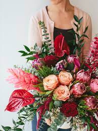 Wildflora Los Angeles Florist Ventura Blvd Studio City California Flower Delivery Bouquet F Pink Flower Arrangements Tropical Flower Arrangements Protea Flower