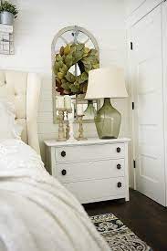 Use storage boxes if you must keep things under your bed. One Horn White Nightstand Makeover Bedroom Night Stands Beach House Style Bedroom Decor Dec Master Bedrooms Decor Bedroom Night Stands Nightstand Decor