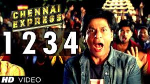 One Two Three Four Chennai Express Song Shahrukh Khan Deepika Paduk Omg Chennai Express Bollywood Movie Songs Bollywood Music