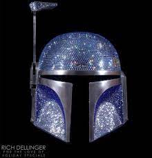 Luxurious 12 000 Swarovski Crystals Studded Boba Fett Helmet For A Good Cause Pursuitist Boba Fett Helmet Boba Fett Clone Trooper Helmet