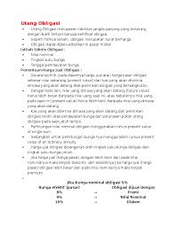 Pada tanggal 1 april 2021 pt manajemen keuangan development membeli obligasi dengan harga obligasi senilai rp 50.000.000 dengan bunga 8% dari pt bening xidev jaya yang akan jatuh tempo. Doc Utang Obligasi Afif Akbar Academia Edu