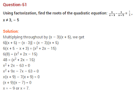 Quadratic Equations Cbse Class 10 Maths Extra Questions 51 Quadratics Quadratic Equation This Or That Questions