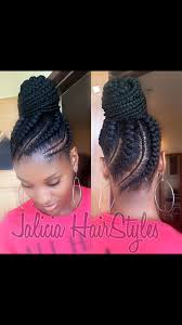 Jalicia Natural Hair Styles Braided Bun Hairstyles Braided Hairstyles For Black Women Cornrows