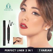 MADAME GIE PERFECT LINER 2IN1 STAMP EYELINER Only 29rb Eyeliner and  Eyeliner stamp