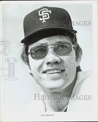 Press Photo Tom Bradley, Pitcher, San Francisco Giants Baseball