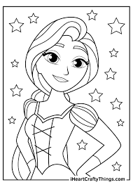 Rapunzel coloring pages are a fun way for kids of all ages to develop creativity, focus, motor skills and color recognition. Rapunzel Coloring Pages Updated 2021