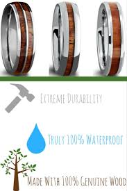 The Most Durable And Only Waterproof Mens Wood Wedding Rings These Wood Wedding Bands Are C Wood Wedding Ring Wood Wedding Ring Mens Mens Wedding Rings Unique