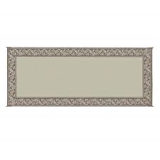 Reversible rv patio mat, diamond motif. Faulkner 48703 Reversible Rv Patio Mat Brown Beige Classical Design 8 X 20