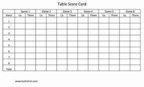 Euchrefun Free Euchre Score Cards Rotations Euchre