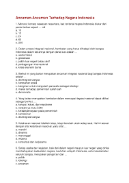 Doc Ancaman Ancaman Terhadap Negara Indonesia Muh Hidayat Academia Edu