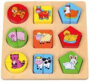 Vkládačky a baby puzzle, Skladem, Půlené skládačky, Tvary | Puzzle ...