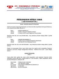 Pin Oleh Andika Saputra Di Surat Perjanjian Kerjasama Surat Tanda Tanggal