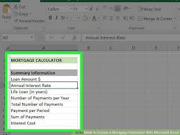 3 ways to create a mortgage calculator with microsoft excel