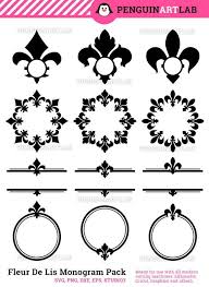 Download Fleur De Lis Svg Monogram Frames Pack Svg Eps Dxf Png Etsy Monogram Frame Fleur De Lis Etsy