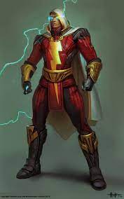 Concept Art Of Shazam From Injustice Gods Among Us By Concept Artist And Illustrator Hunter Schulz Captain Marvel Shazam Dc Comics Characters Dc Comics