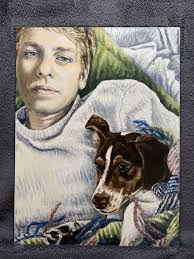 A Boy and His Dog Painting by Barnaby Edwards