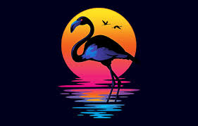 Maybe you would like to learn more about one of these? Wallpaper The Sun Color Minimalism Music Bird Retro Background 80s Neon Flamingo James White 80 S Synth Retrowave Synthwave New Retro Wave Images For Desktop Section Minimalizm Download