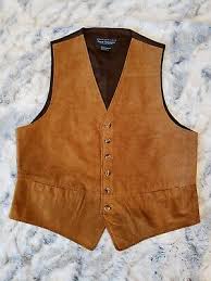 Mens Cowboy Western Wear Vest Classic Traditional Black