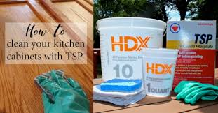 Whenever your kitchen surfaces or kitchenware look worse for wear, put your degreaser to work. How To Clean Your Kitchen Cabinets With Tsp Weekend Craft