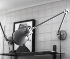 Ikea Arod Desk Lamps Mounted On Wall As Articulated Lamps