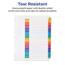 There are such a large number of templates. Avery A Z Tab Dividers For 3 Ring Binders Customizable Table Of Contents Multicolor Tabs 11832 6 Sets Index Dividers Office Products Fcteutonia05 De