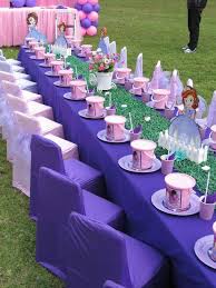 Princess Sofia Birthday Party Ideas Photo 2 Of 8 Princess Sofia Party First Birthday Party Decorations Princess Sofia Birthday Party Ideas