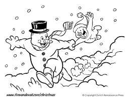Free clip art for january. Printable Snowman Clipart Template Coloring Pages For Kids